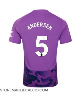 Fulham Joachim Andersen #5 Maglia Gara Terza Repliche 2024-25 Maniche Corte